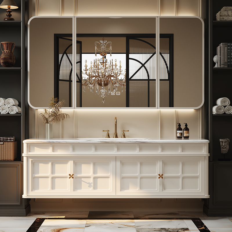 French Retro Bathroom Cabinet  - Luxury Skincare & Spa Photos ulasan dan harga