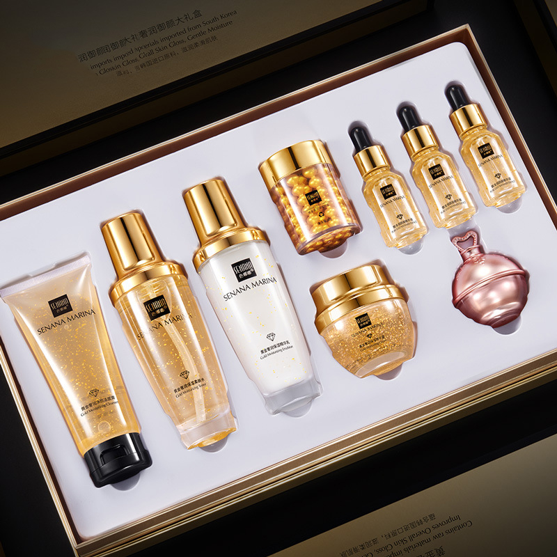 Women 24K Gold Skin Care Set 9 - Luxury Skincare Kit ulasan dan harga