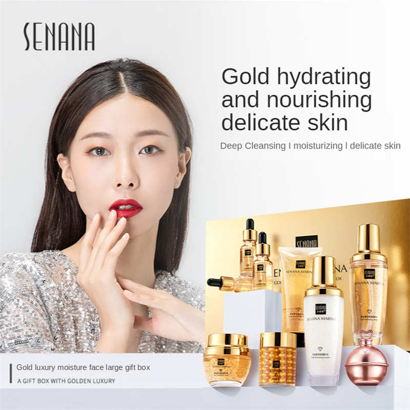 Women 24K Gold Skin Care Set 9 - Luxury Skincare Kit ulasan dan harga