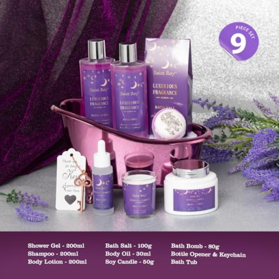 Bath Basket Spa Kit Spa Gifts  - Luxury Skincare Kit ulasan dan harga