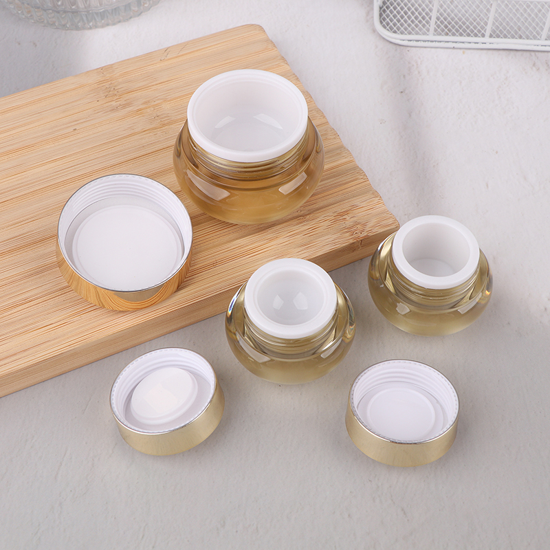 Acrylic Empty Travel Cream Jar - Luxury Skincare & Spa Photos ulasan dan harga