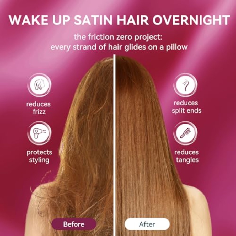 Satin Pillowcase Set for Hair  - Luxury Skincare & Spa Photos ulasan dan harga